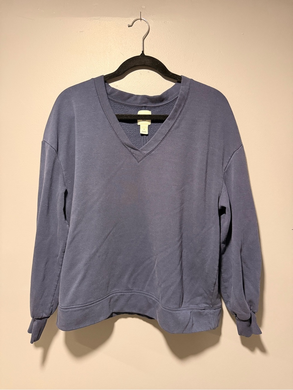 Amazon Women's V-Neck Sweatshirt - Dusty Blue